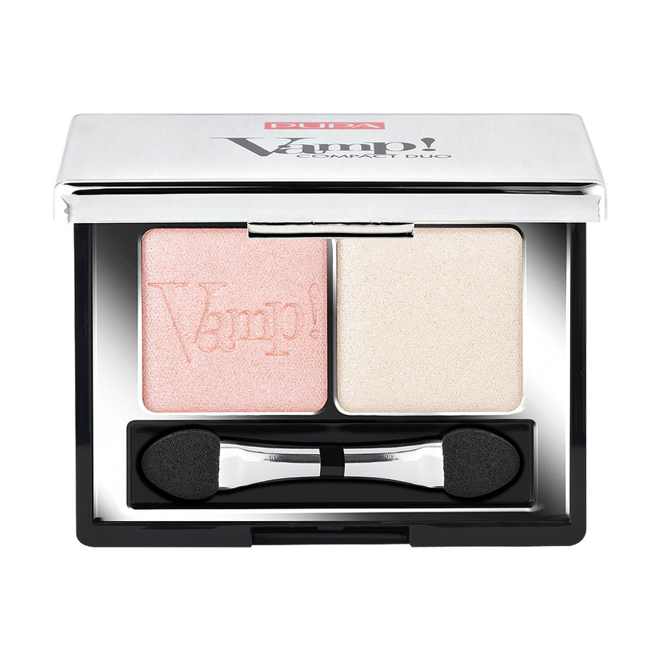 Компактні тіні для повік Pupa Vamp! Compact Eyeshadow Duo 001 Rose Perlage, 2.2 г